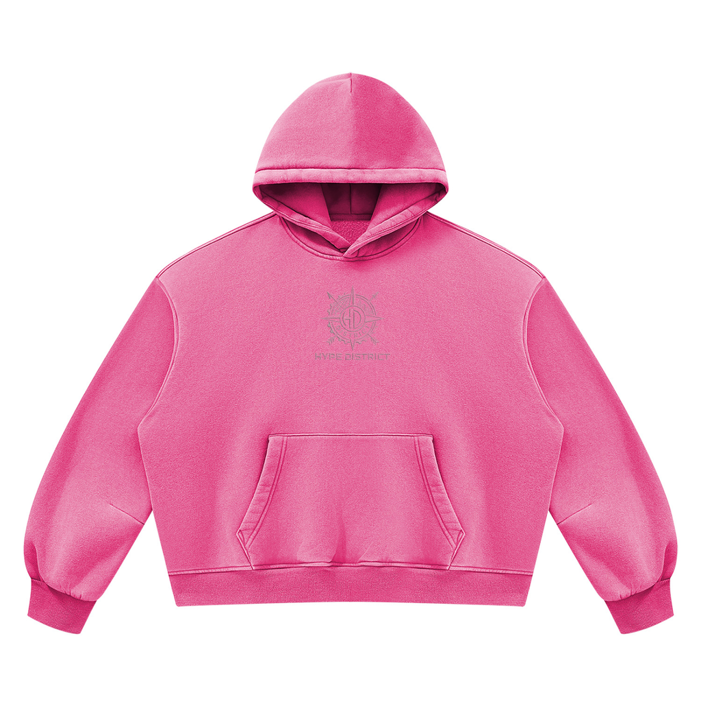 Unisex Sunfade Frayed Fleece Hoodie