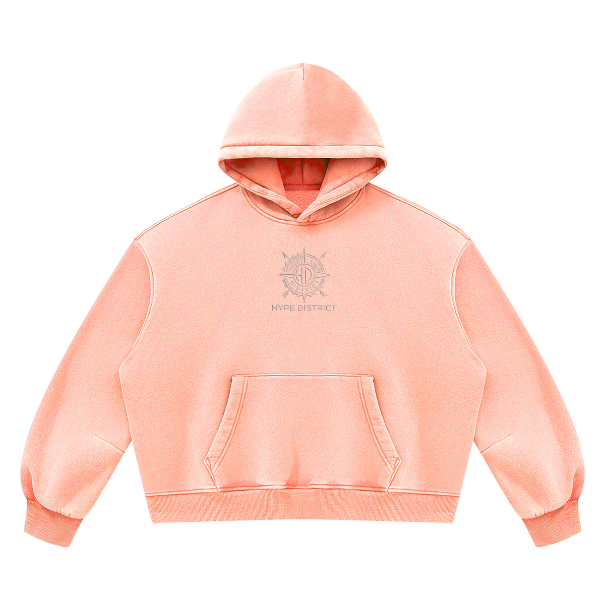 Unisex Vintage Wash Boxy Fleece Hoodie