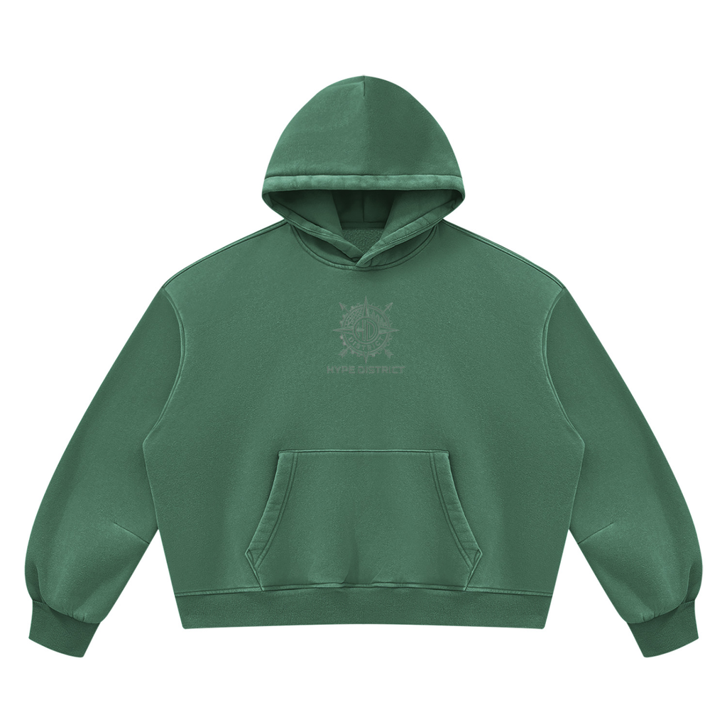 Unisex Sunfade Frayed Fleece Hoodie