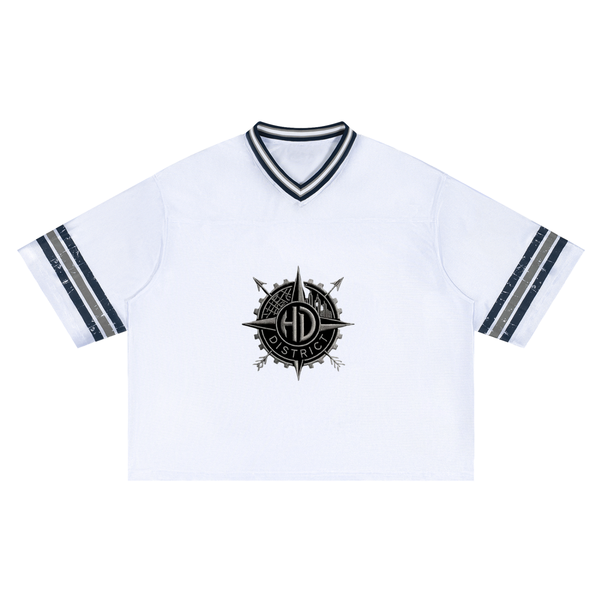 Unisex Boxy Striped Soccer Jersey
