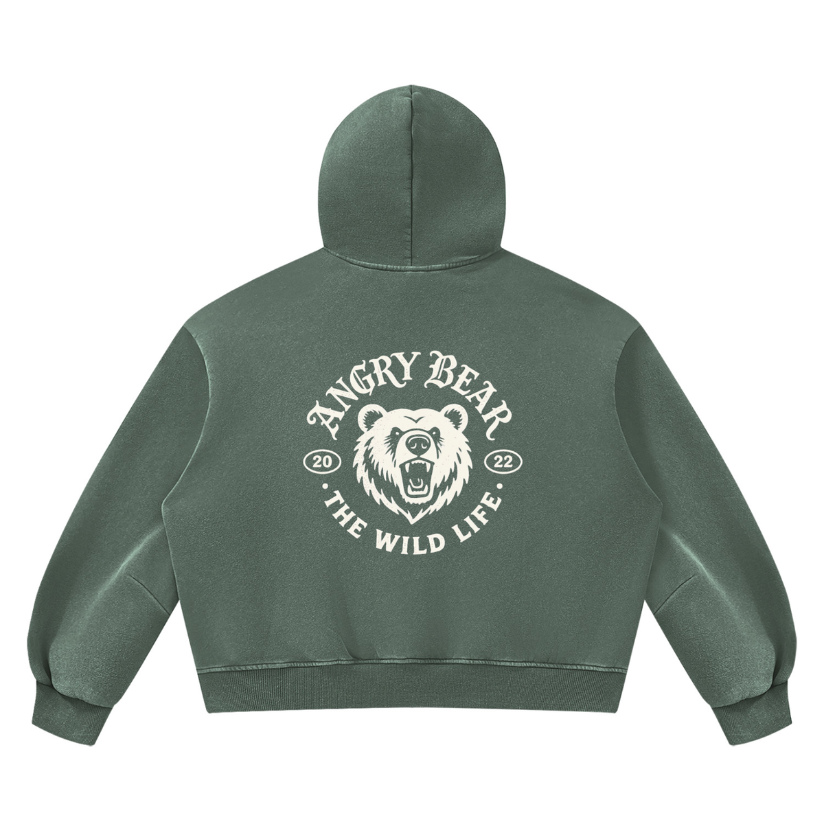 Unisex Sunfade Frayed Fleece Hoodie