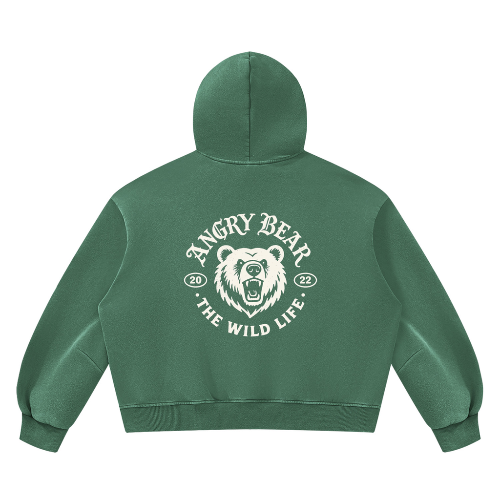 Unisex Vintage Wash Boxy Fleece Hoodie