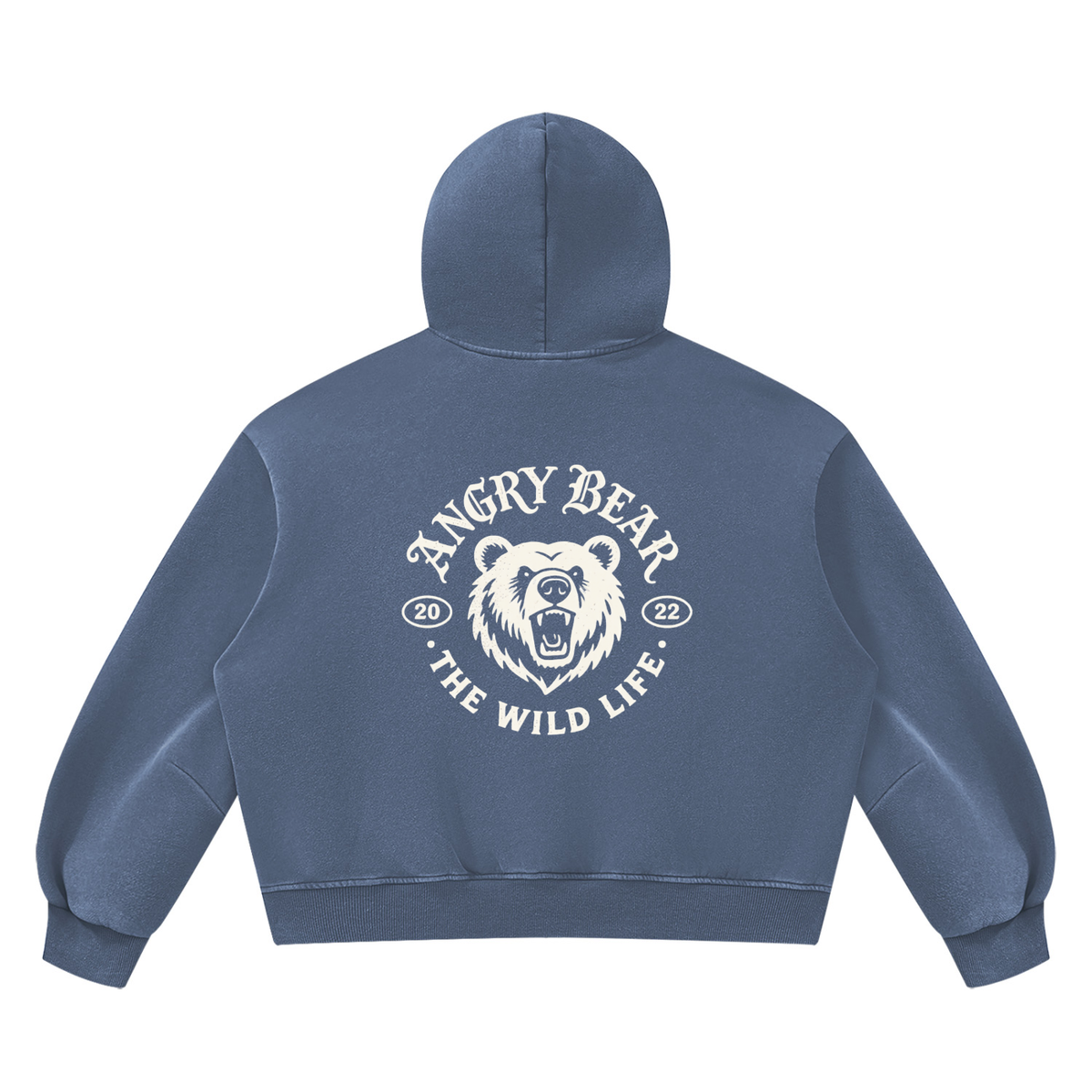 Unisex Sunfade Frayed Fleece Hoodie