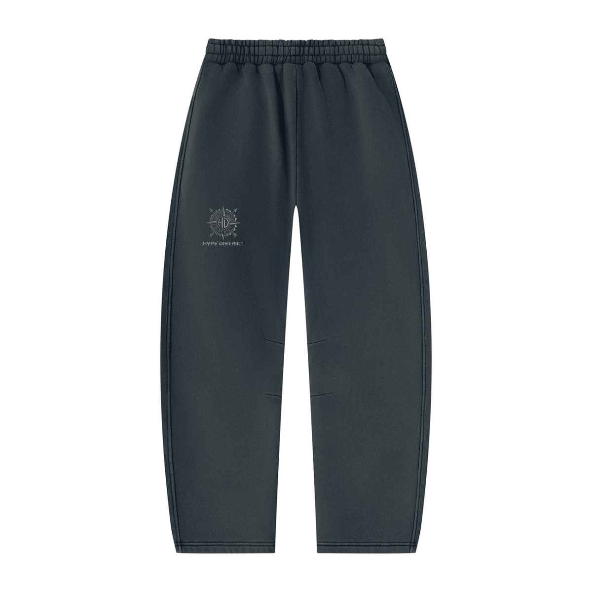 Unisex Vintage Wash Barrel Leg Fleece Sweatpants