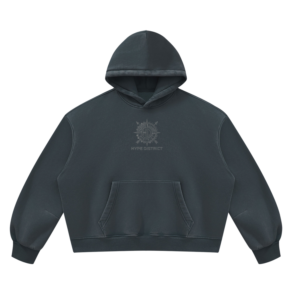 Unisex Sunfade Frayed Fleece Hoodie