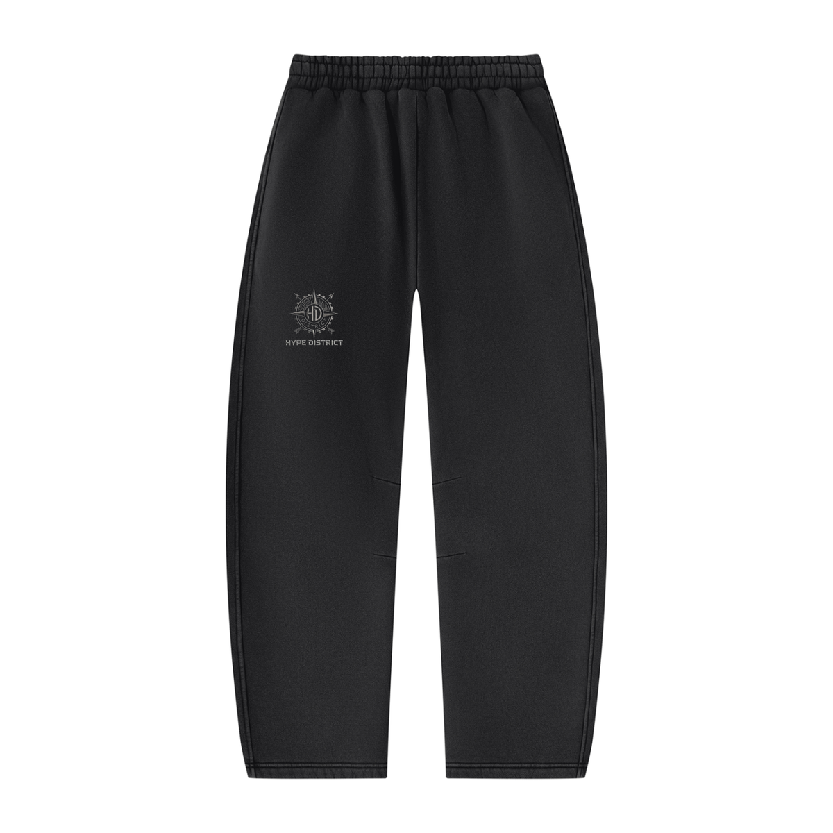 Unisex Vintage Wash Barrel Leg Fleece Sweatpants