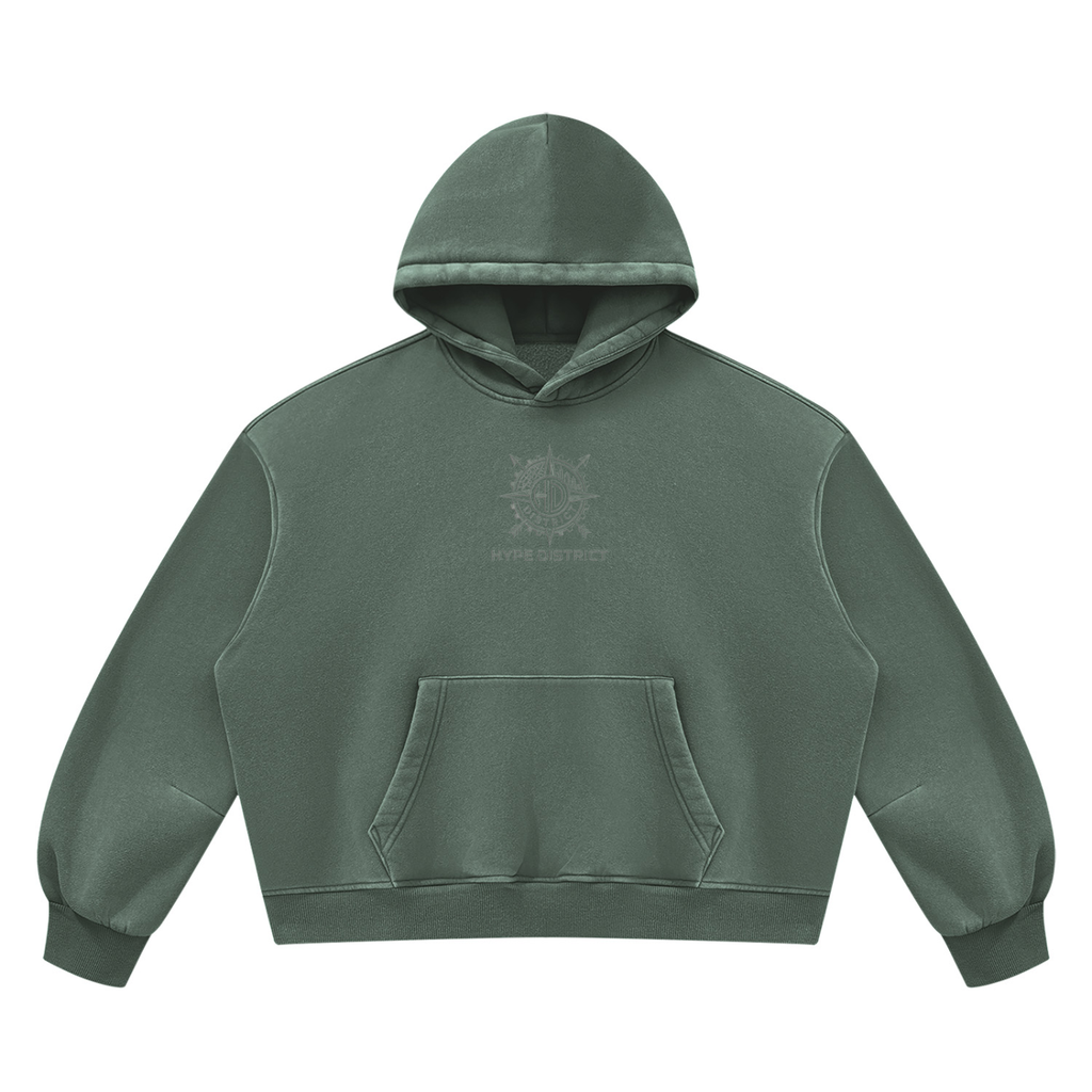 Unisex Sunfade Frayed Fleece Hoodie