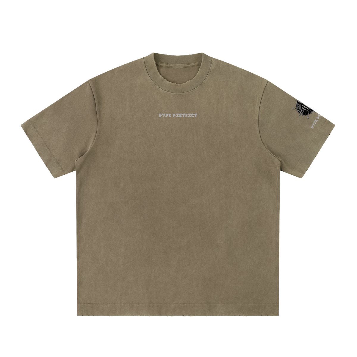Heavyweight Vintage Washed Frayed T-Shirt
