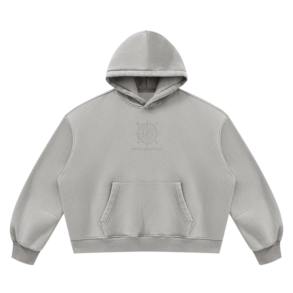 Unisex Sunfade Frayed Fleece Hoodie