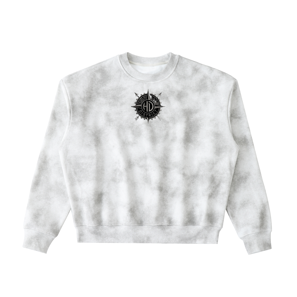 Dirty Washed Boxy Fleeced Sweatshirt