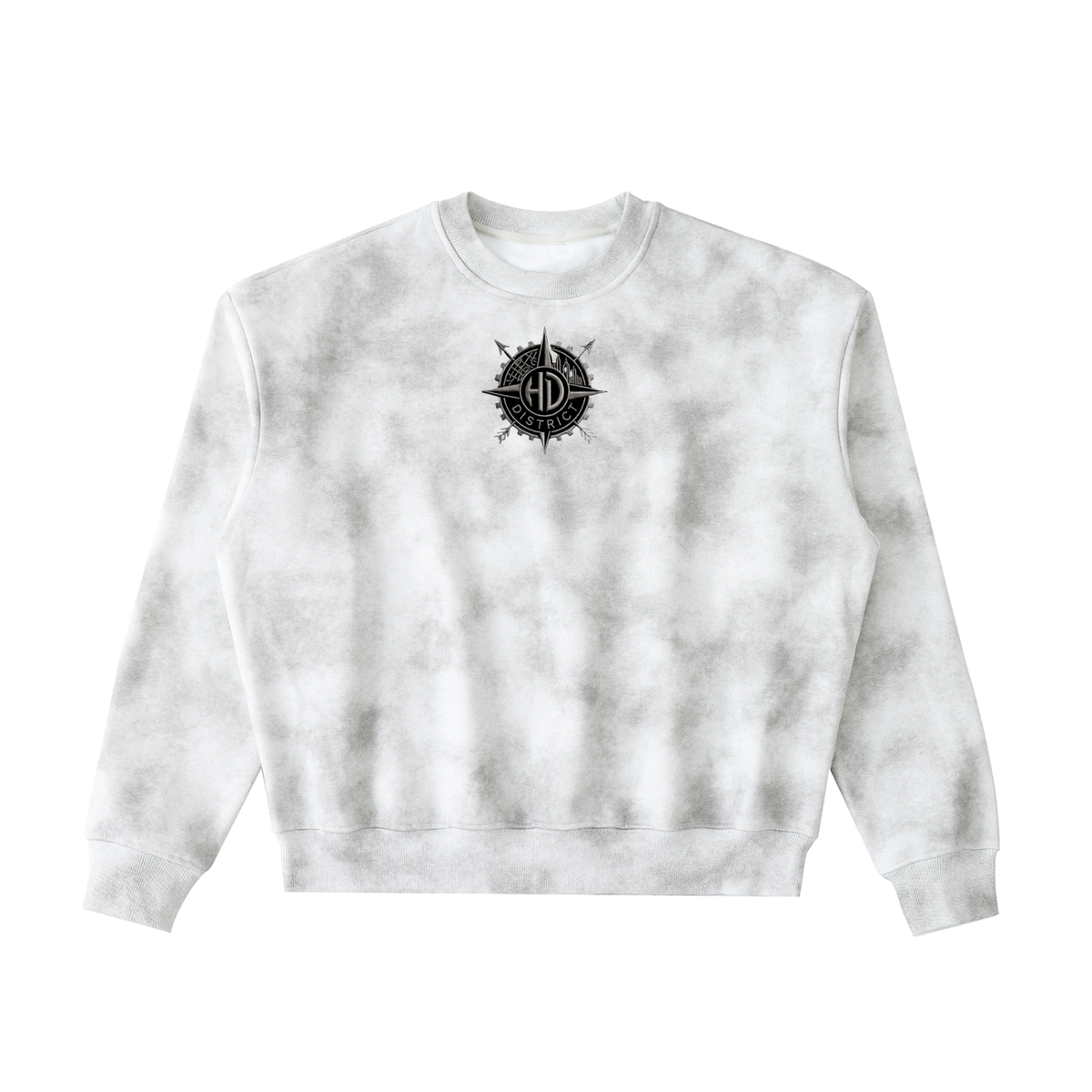 Dirty Washed Boxy Fleeced Sweatshirt