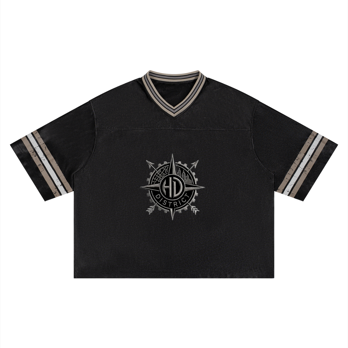 Unisex Boxy Striped Soccer Jersey