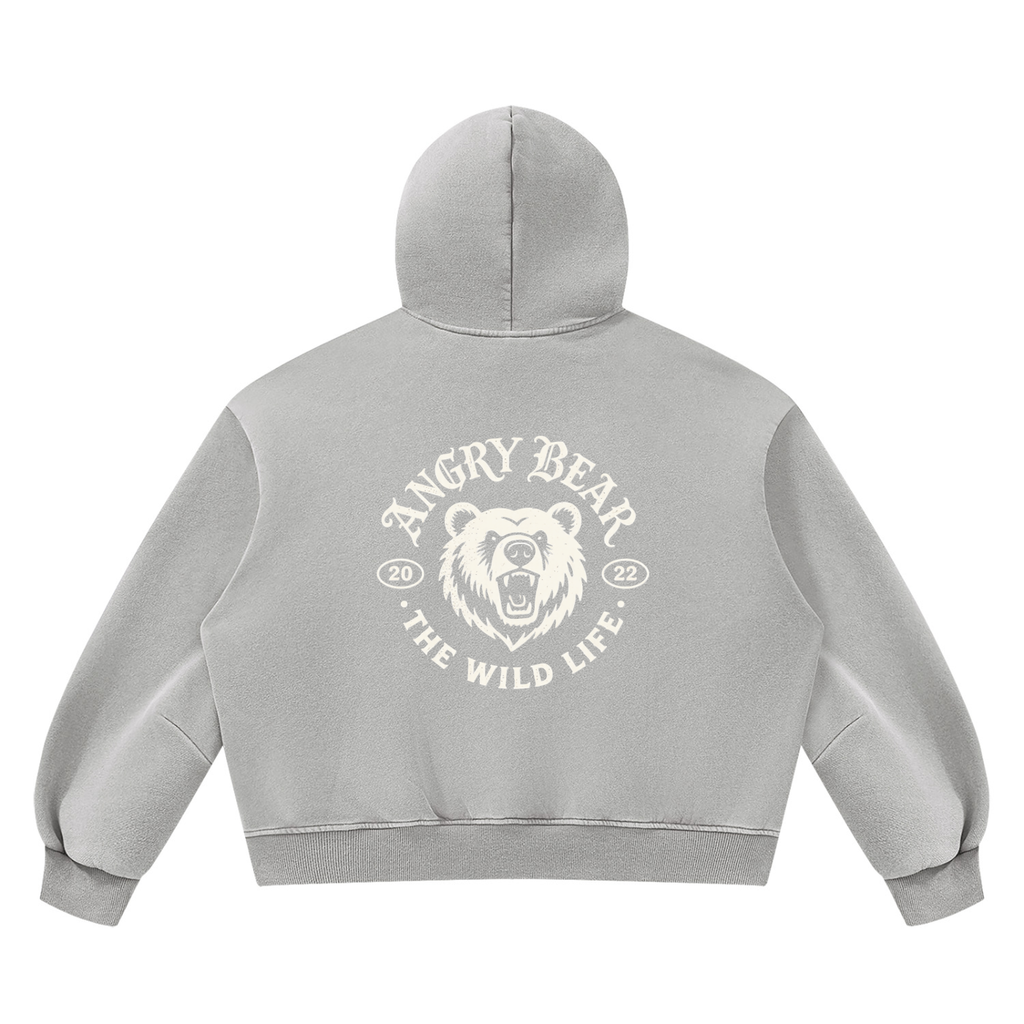 Unisex Vintage Wash Boxy Fleece Hoodie