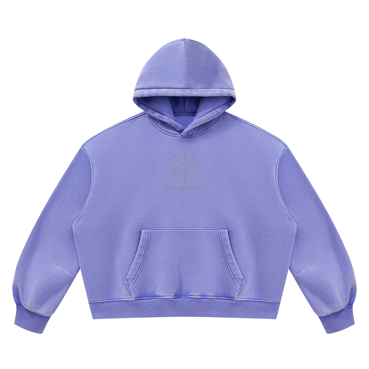 Unisex Vintage Wash Boxy Fleece Hoodie